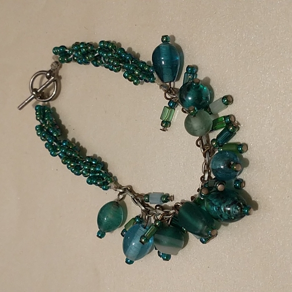 Hand Sewn Bracelet with Charms! - Picture 1 of 6